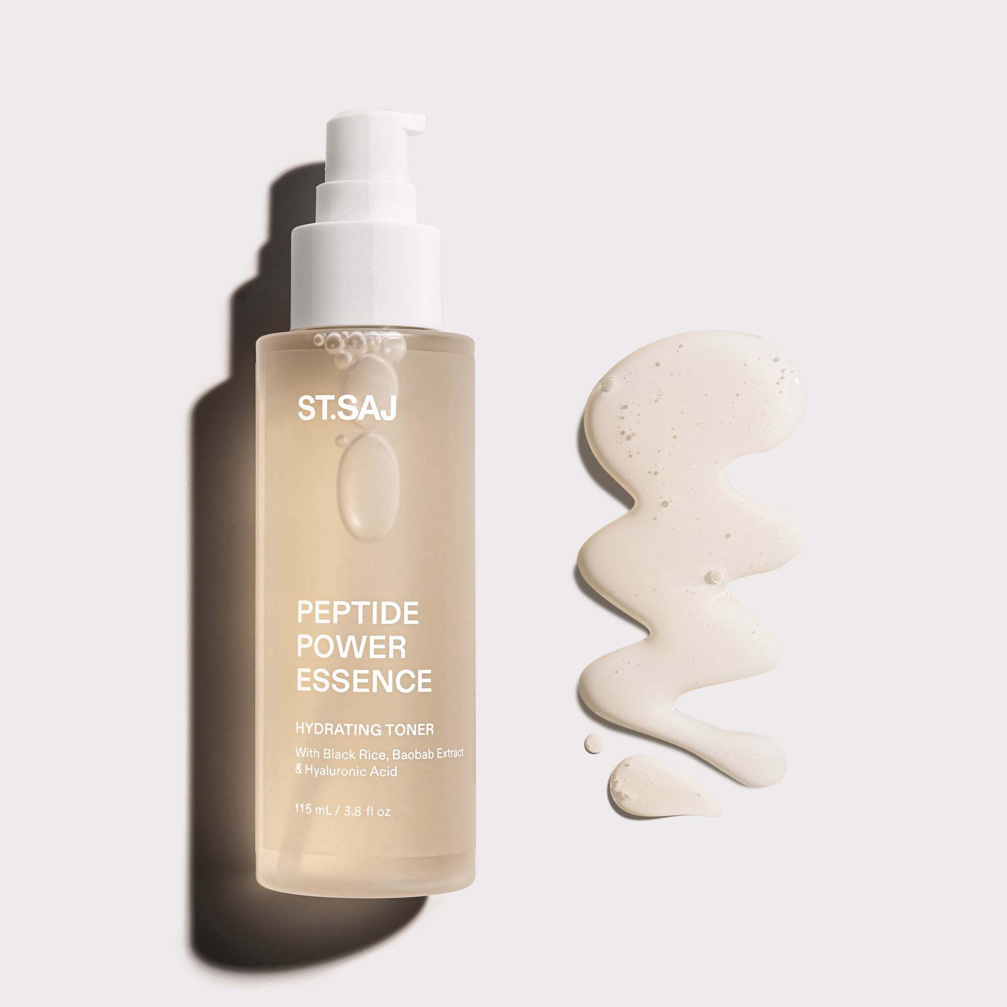 ST.SAJ Peptide Power Essence hydrating toner with Black Rice, Baobab Extract and Hyaluronic Acid product shot