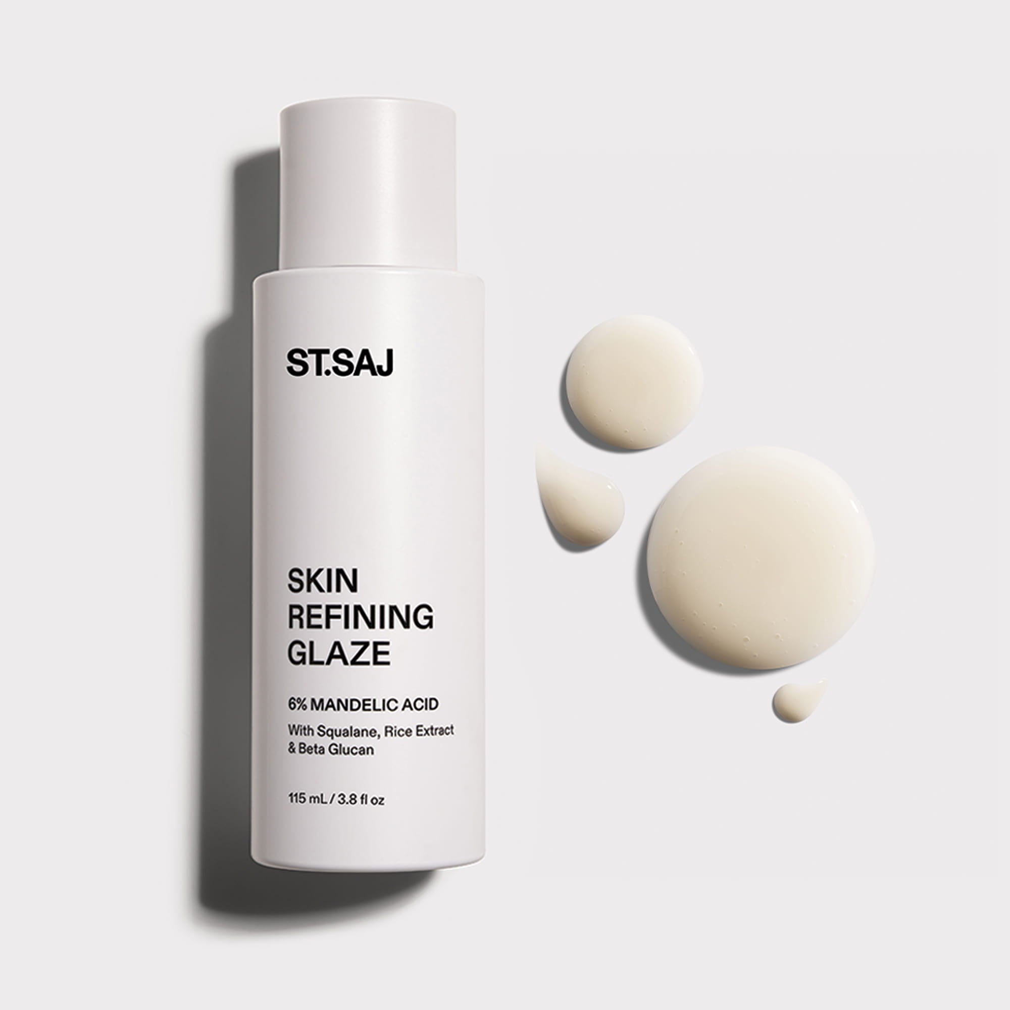 ST.SAJ Skin Refining Glaze 6% Mandelic Acid lightweight exfoliating milk product shot
