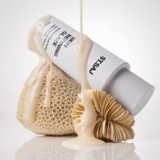 ST.SAJ Skin Refining Glaze with natural texture props, gentle exfoliation hydration-first formula
