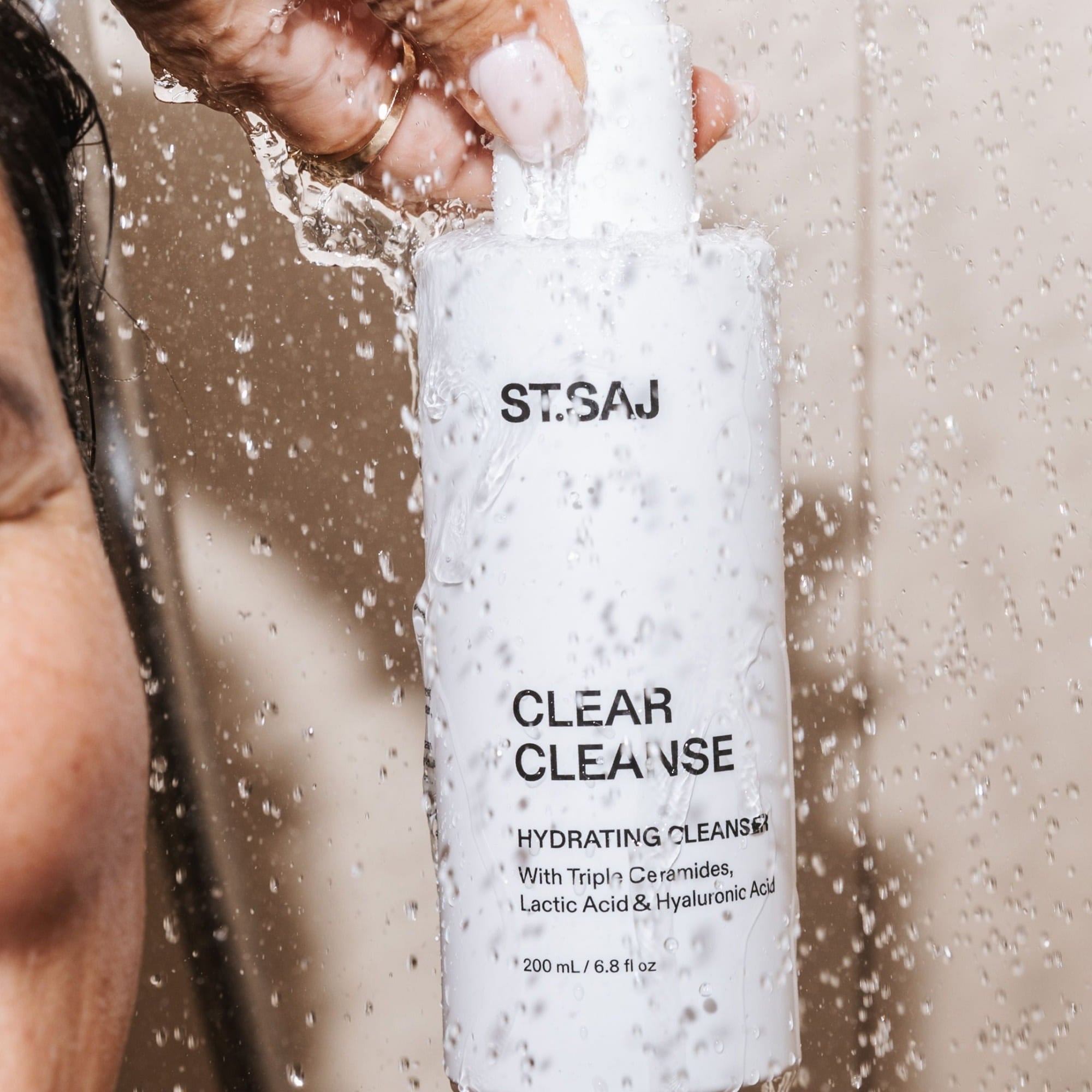 ST.SAJ ClearClear Cleanse ceramide face wash under water splash - daily gentle cleanser Australia