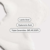 ST.SAJ Clear Cleanse key ingredients - Lactic Acid, Hyaluronic Acid, Triple Ceramides (NP AP EOP)
