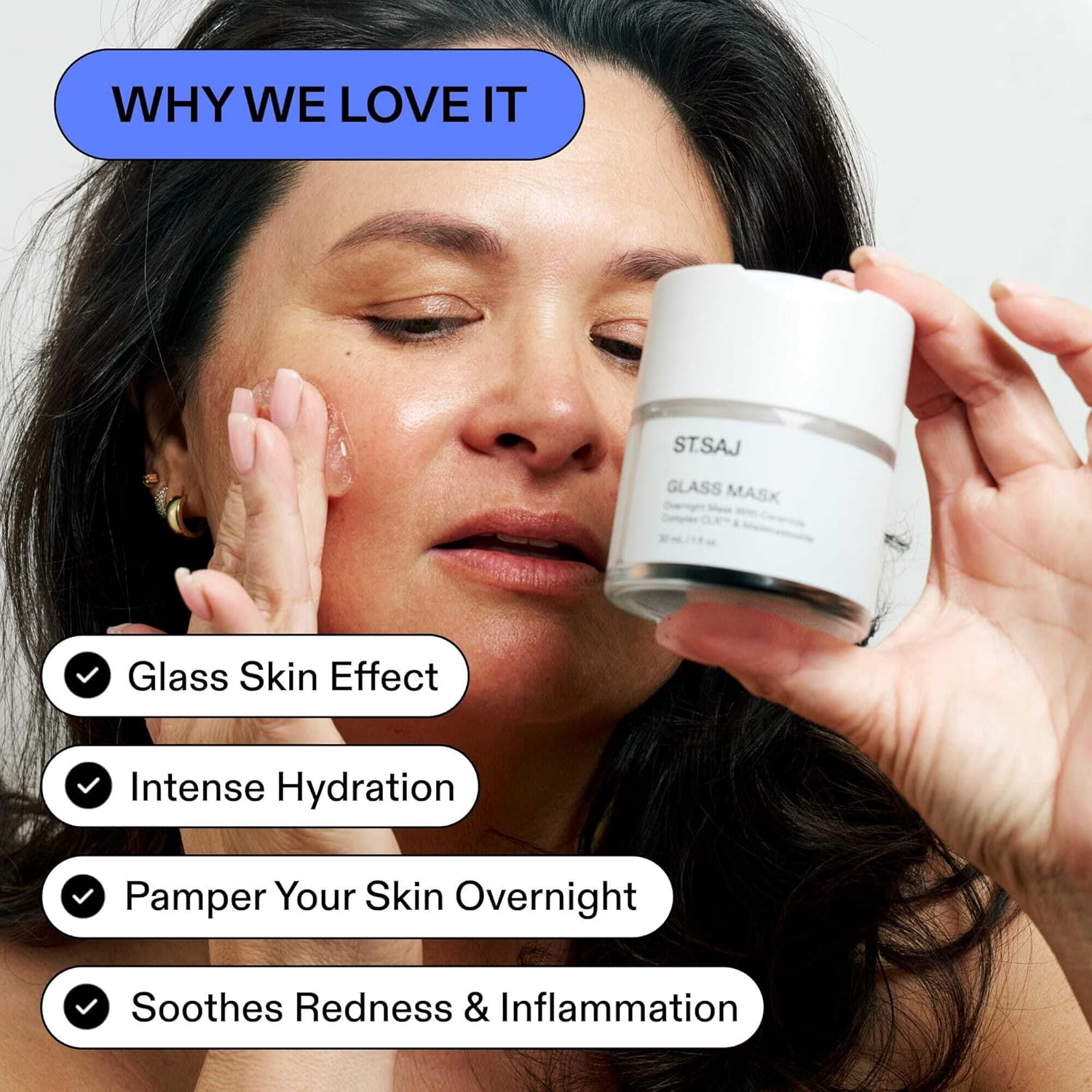 ST.SAJ Glass Mask Refill benefits - glass skin, hydration, soothes redness