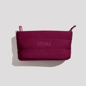 ST.SAJ Mini Cloud Bag burgundy travel pouch