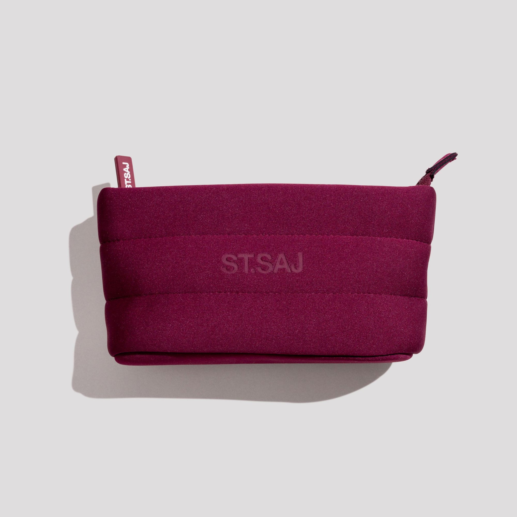 ST.SAJ Mini Cloud Bag burgundy travel pouch