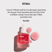 ST.SAJ NiaGlow Clarity Boost mini five star customer review