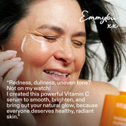 ST.SAJ founder Emmylou quote about Radiant Super C Vitamin C serum