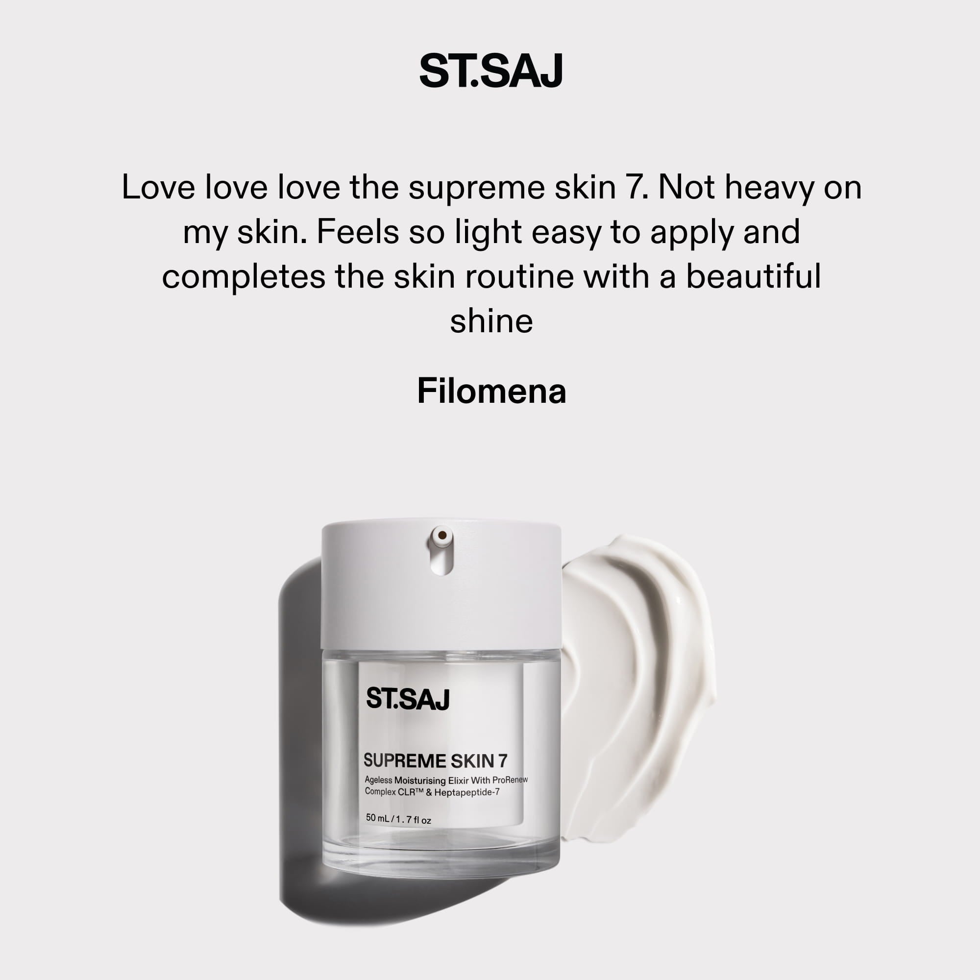ST.SAJ Supreme Skin 7 mini customer review by Filomena